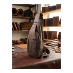 Deribond Hakiki Deri Erkek Çapraz Göğüs Çantası - Çok Bölmeli Body Bag Sling Bag