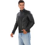 Deriburada Erkek Hakiki Deri Mont - 4422 - Siyah - 3XL