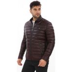 Deriburada Hakiki Deri Şişme Mont - 9 Renk Seçeneği - Bordo - 4XL