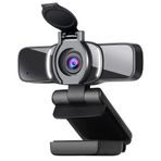 Dericam USB Web Kamerası, Mikrofon ve Gizlilik Kapaklı 1080P HD Web Kamerası [Tak ve Çalıştır], Zoom/Skype/Takımlar için 1080p/30fps Dizüstü Bilgisayar Yüz Kamerası, PC Video Konferansı