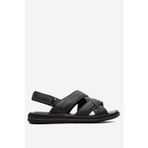 Dericlub 1241 Siyah Erkek Çapraz Bantlı Sandalet