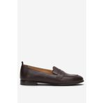 DERİCLUB BR 04037 Gerçek Deri Kadın Loafer KAHVERENGİ