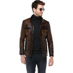 Dericlub E-1066 Deri Camel Erkek Mont