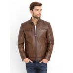 Dericlub E-502 Camel Erkek Deri Mont