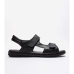 Dericlub Erkek Bantlı Sandalet Gerçek Deri Dc 1215 Siyah