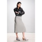 Dericlub Lenora Kadın Silme Cropcut Biker Hakiki Deri Mont Siyah/ Beyaz - Siyah - Beyaz