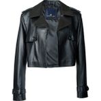 Dericlub Wm028 Deri Crop Kadın Ceket - S - Siyah