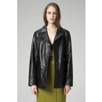 Dericlub WM035 Gerçek Deri Kadın Blazer