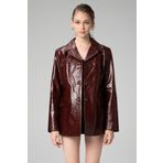 Dericlub WM035 Kanyak Lake Flap Deri Kadın Blazer Ceket