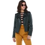 Dericlub Yb-2039 Hakiki Deri Kadın Mont - Yeşil