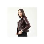 Dericlub YB-2120 Gerçek Deri Camel Antik Kadın Mont