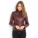 Dericlub YB2028 Bordo Kadın Mont