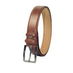 dericom 3.5 Cm Hakiki Deri Çift Kat Deri Kumaş Pantolon Için Ideal Dikişli Klasik Taba Deri Kemer Kahverengi 115 CM