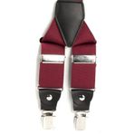 dericom Erkek Bordo Metal Klipsli Ayarlanabilir Pantolon Askısı BORDO Tek Ebat