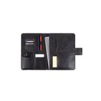 deridense M2 13-14 Inç Macbook Pro-air Vegan Deri Organizer Evrak Çantası Tablet Kılıfı Crazy Siyah