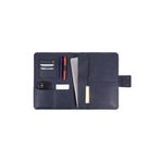 deridense M2 13-14 Inç Macbook Pro-air Vegan Deri Organizer Evrak Çantası Tablet Kılıfı Nature Lacivert