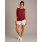 Deridün Yıldız Shoes Kontrast Biyeli Kolsuz Atlet Bisiklet Yaka Yazlık Basic Atlet - Bordo - XL