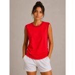 Deridün Yıldız Shoes Kontrast Biyeli Kolsuz Atlet Bisiklet Yaka Yazlık Basic Atlet - Kırmızı - 2XL