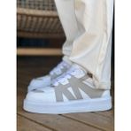 Deridün Yıldız Shoes MN2407 - Cbt Star-X Erkek Spor Ayakkabı Beyaz/grı - Beyaz - Gri