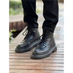 Deridün Yıldız Shoes MN2529 - Fantasya St Erkek Bot Sıyah - Siyah