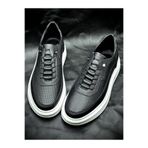 Derify Hakiki Deri Erkek Casual Ayakkabı – Akıllı Bağcık, Hava Alabilen, Ortopedik, Rahat, Günlük Sneaker