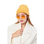 derikem (765) Basic Şık Standart Lüks Unisex Tiftik Bere AÇIK TURUNCU Standart