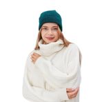 Derikem Basic Şık Standart Lüks Unisex Tiftik Bere PETROL YEŞİLİ Standart