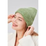 Derikem Basic Şık Standart Lüks Unisex Tiftik Bere YEŞİL Standart