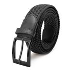 Derikem Elastik Örgü Kemer 3,5cm Siyah Lastik Kemer Unisex SİYAH 105 CM