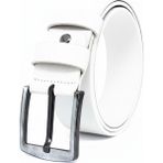 Derikem Erkek %100 Hakiki Manda Derisi Erkek Kot Kemeri 4,5 cm - 130 cm - Beyaz