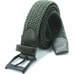 Derikem Örgü Lastik Kemer 3,5cm - Şort Kemeri - Kot Kemeri - Kanvas Pantolon Kemeri -Yeşil - 115 cm