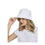 Derikem Yazlık Kumaş Kova Şapka, Erkek Kadın Düz Balıkçı Bucket Şapka, Unisex Beyaz BEYAZ Standart