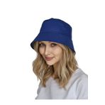 Derikem Yazlık Kumaş Kova Şapka, Erkek Kadın Düz Balıkçı Bucket Şapka, Unisex Mavi MAVİ Standart