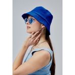 Derikem Yazlık Kumaş Kova Şapka, Erkek Kadın Düz Balıkçı Bucket Şapka, Unisex - Standart - Mavi