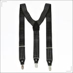 Derimo Leather Derimoshop Erkek Pantolon Askılığı - Standart - Siyah - Beyaz