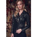 Derimod 20SGD5859U4 Siyah Kiara Deri Kadın Ceket