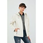 Derimod 22WGD5045U4 Judith Kadın Krem Kapüşonlu Oversize Deri Ceket