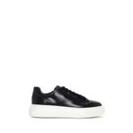 Derimod 24SFD613418 Siyah Bağcıklı Kalın Tabanlı Deri Erkek Sneaker