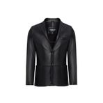 Derimod 24WGE65591M Dominic Erkek Siyah Blazer Deri Ceket
