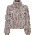 Derimod 24WGP5019FF Melrose Kadın Vizon Teddy Deri Mont