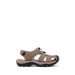 Derimod 25SFD695914 Bej Deri Outdoor Erkek Sandalet
