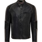 Derimod 25WGF65862R Barry Erkek Gri Hakim Yaka Slim Fit Deri Mont