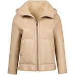 Derimod 25WGP5241FF Gardena Kadın Bej Çift Taraflı Teddy Mont
