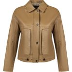 Derimod 26SGD5633U4 Madlen Kadın Kahverengi Oversize Deri Ceket