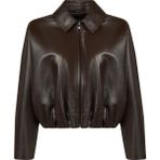 Derimod 26SGD5645U6 Como Kadın Kahverengi Oversize Deri Ceket