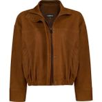 Derimod 26SGD56811B Deborah Kadın Kahverengi Oversize Süet Deri Ceket