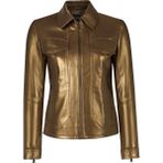 Derimod 26SGE5685PR Loretta Kadın Bronz Kısa Deri Ceket