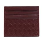 Derimod Erkek Bordo Örgülü Deri Kartlık 000A2D361329