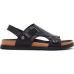 Derimod Erkek Siyah Deri Sandalet 26SFD6262FT