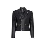 Derimod Nova Kadın Siyah Biker Kısa Deri Ceket 25SGD5296VE
